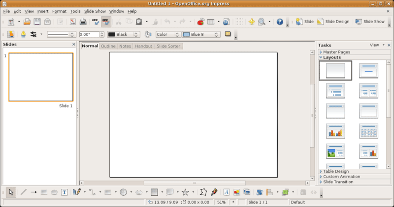 OpenOffice Impress Screenshot OpenOffice Impress Screenshot