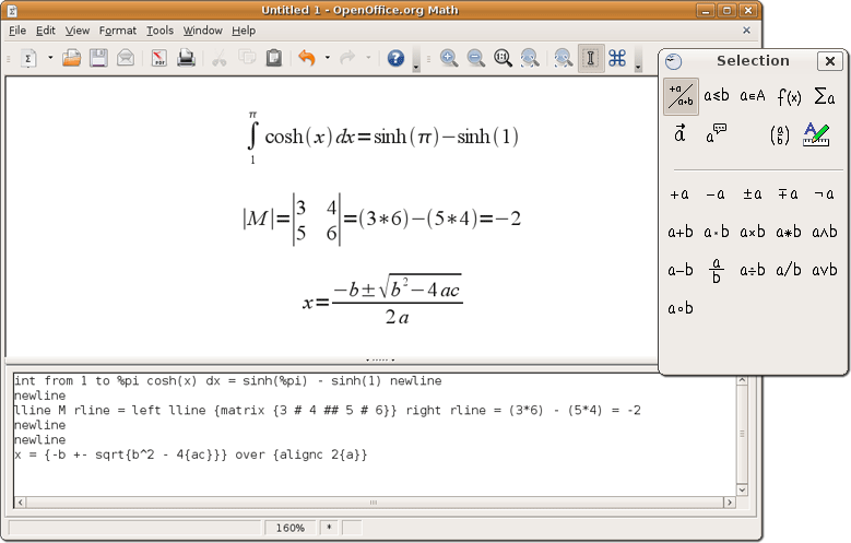 OpenOffice Math  OpenOffice FREE 