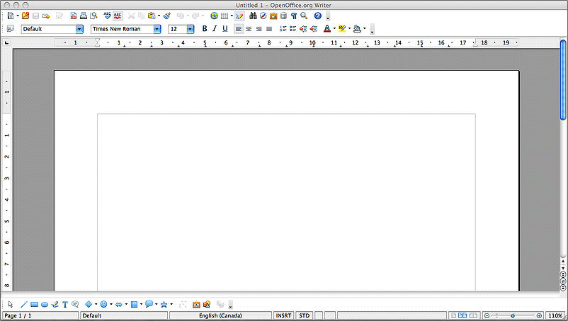 OpenOffice Writer Screenshot